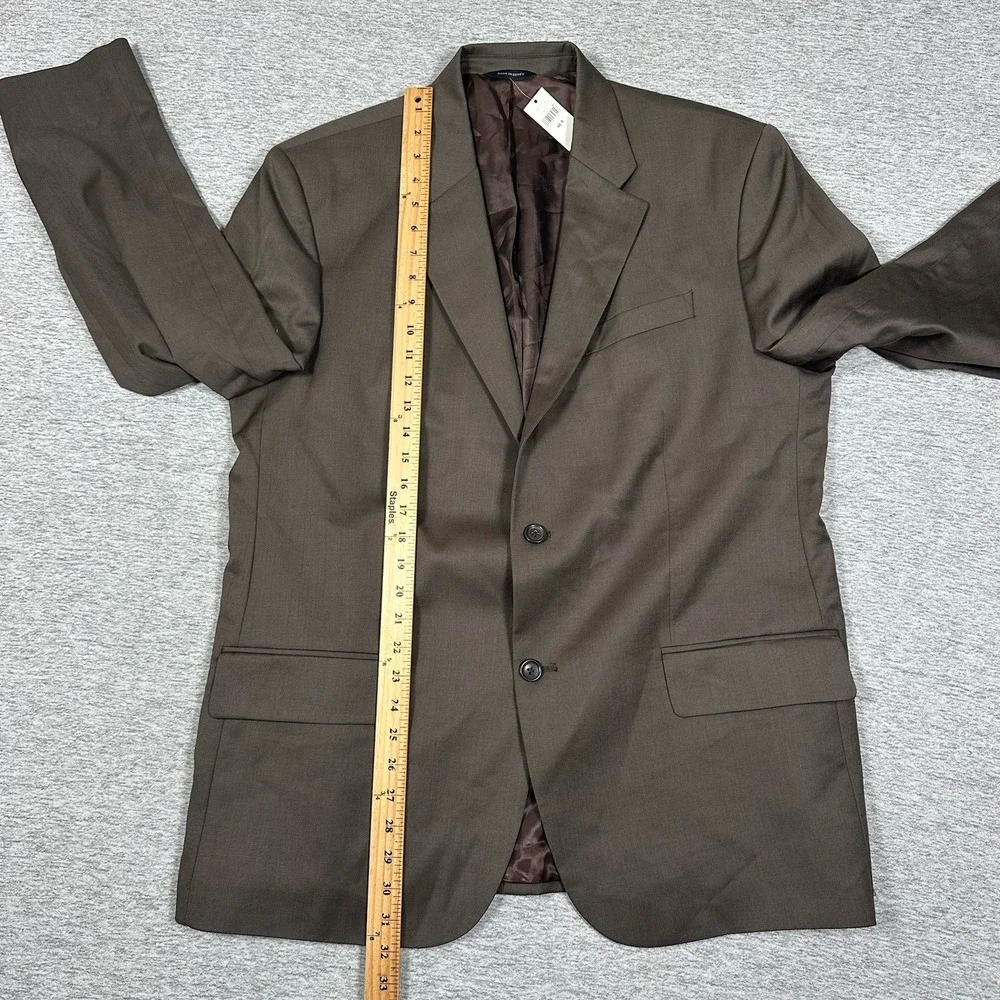 Banana Republic Blazer Mens Size 46R Brown Wool  Two Button City Jacket NEW